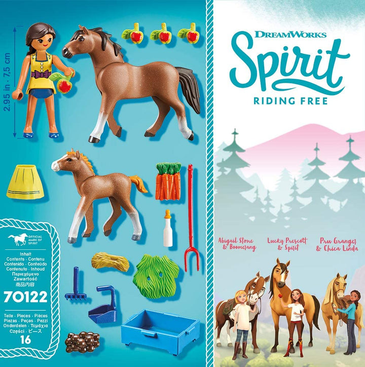 Playmobil 70122 Dream Works Spirit Pru mit Pferd und Fohlen