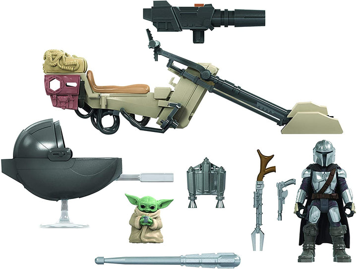 Star Wars Mission Fleet Expedition Class The Mandalorian The Child Battle for The Child Battle for the Bounty Figuren und Fahrzeug im 6-cm-Maßstab