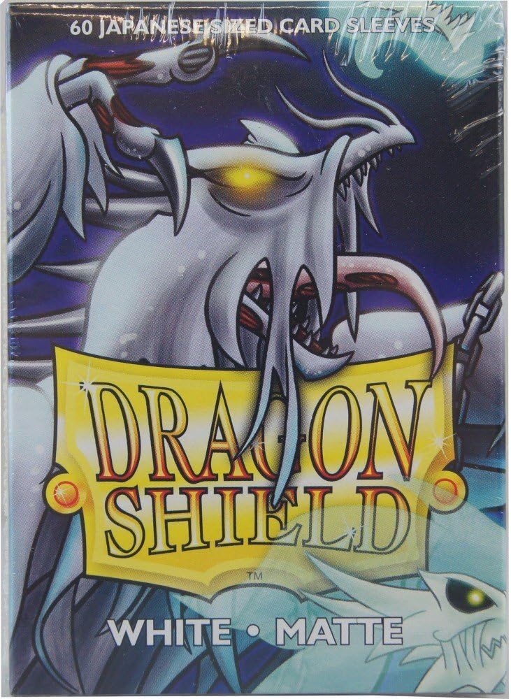 Dragon Shield ART11105 White (60) Matte Japanese Size Sleeves 60pk