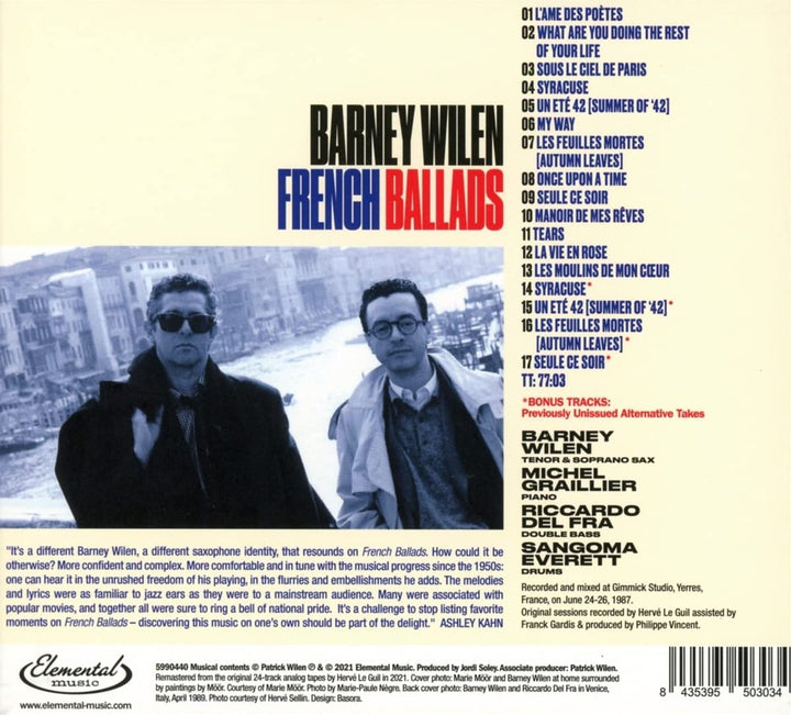 Barney Wilen - French Ballads [Audio CD]