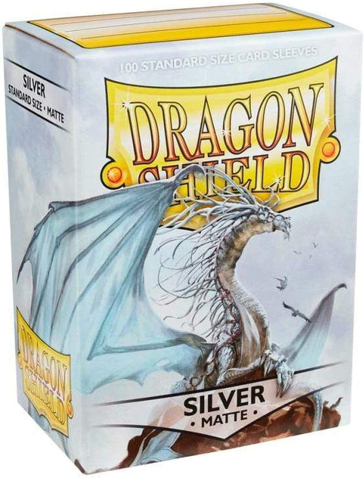 Dragon Shield - Matte Standard Size Sleeves 100Pk - Silver