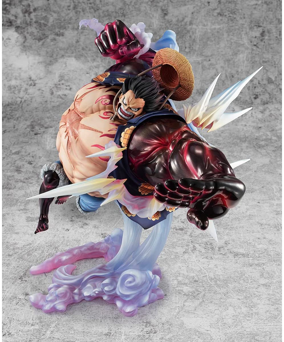 MEGAHOUSE ONE PIECE - Monkey D. Luffy Gear 4 Boundman V2 - Statuette P.O.P 27cm