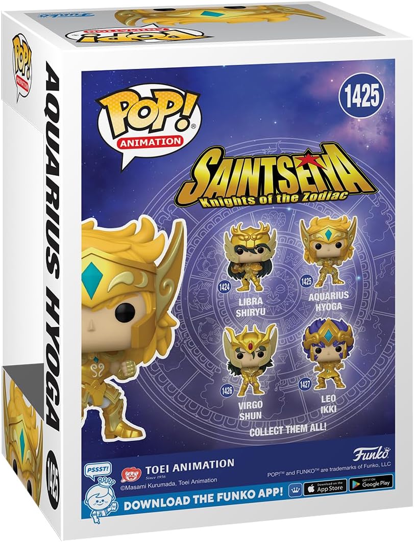 Funko POP! Animation: Saint Seiya – Gold Aquarius Cygnus Hyoga – Vin zum Sammeln