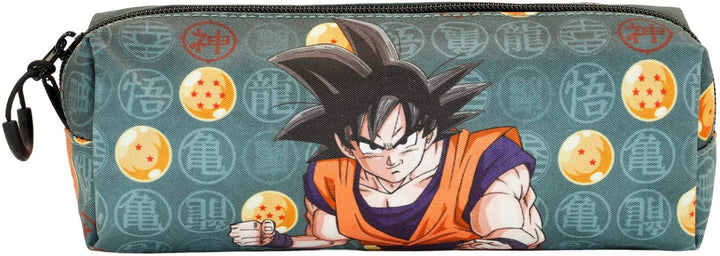 Dragon Ball Strenght-Fan Square Pencil Case, Green