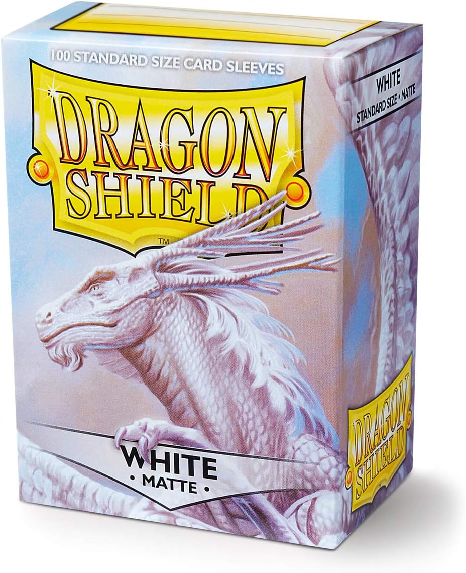 Dragon Shield Standard Sleeves (Matte White), multicoloured