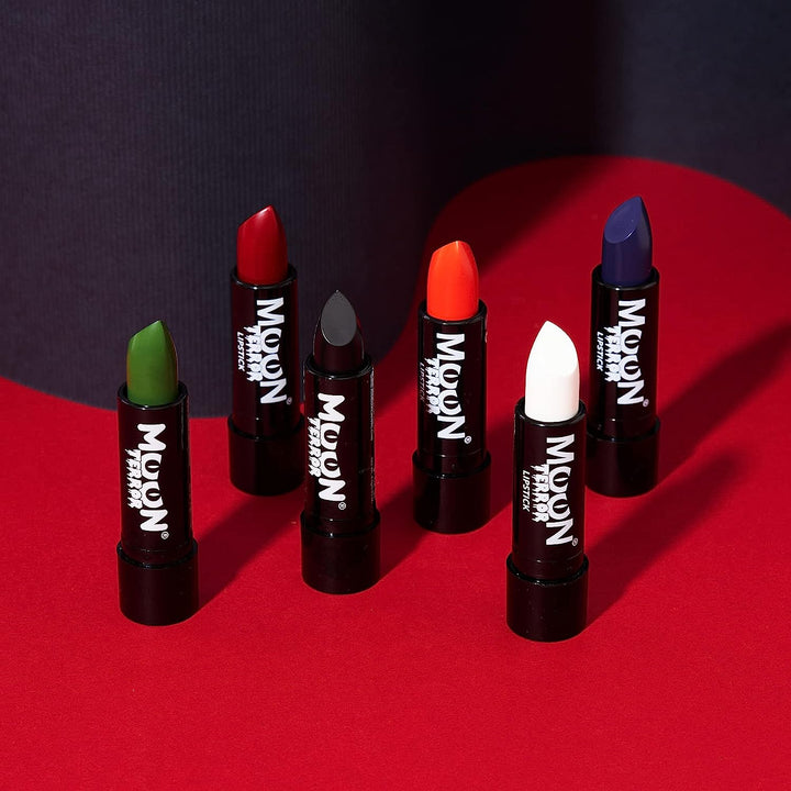 Moon Terror – Halloween-Lippenstift-Make-up – 5 g – Erstellen Sie ganz einfach gruselige Designs wie ein Profi! Perfekt für Vampire, Geister, Skelette, Hexen, Kürbisse, Monster usw. – Zombie-Grün