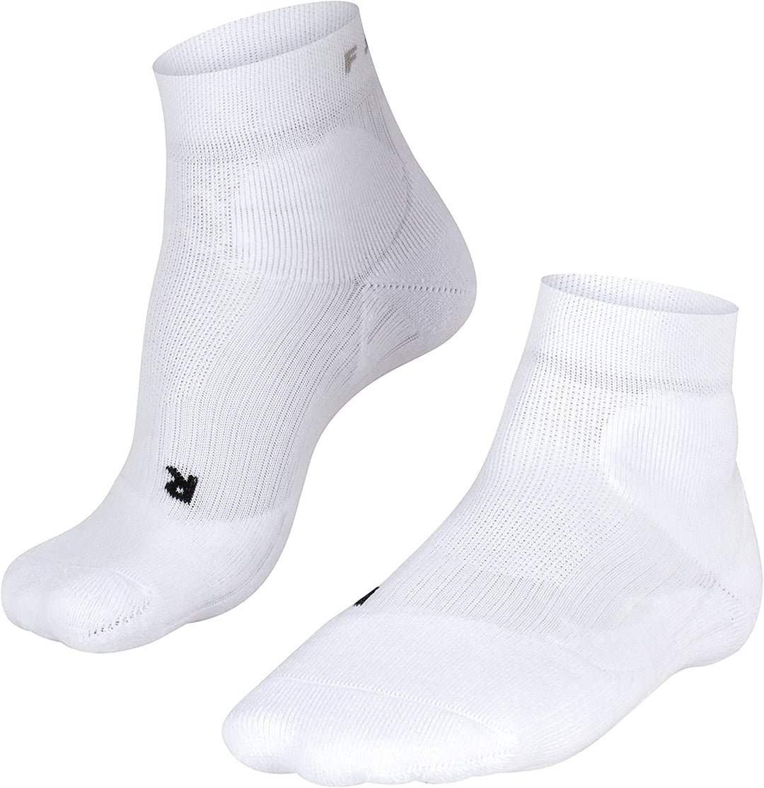 FALKE Women Tennis TE2 Short Socks - Cotton Blend, White (White 2000), UK 5.5-6.