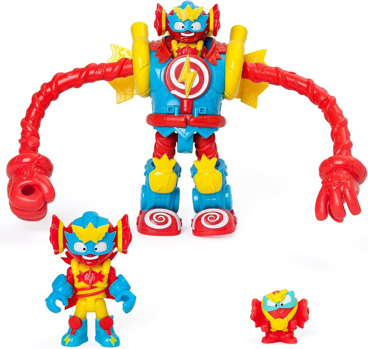 SUPERTHINGS Superbot Power Arms Sugarfun – Articulated hero robot with flexible arms and combat accessory