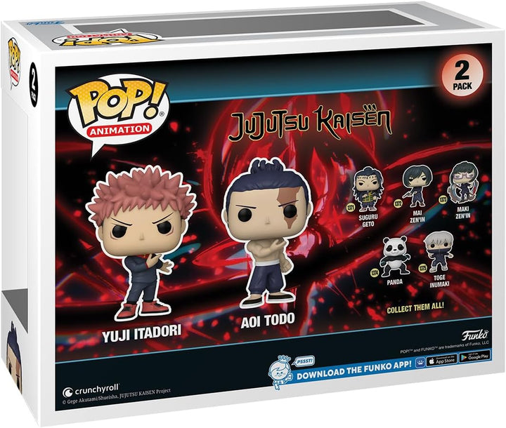 Animation: JJK – 2er-Pack Yuji Itadori &amp; Todo – Jujutsu Kaisen Funko 72041 Pop! Vinyl