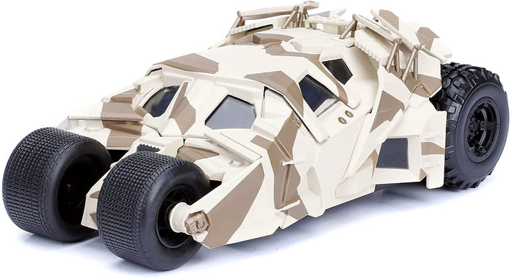 Jada Toys Tumbler Camo Batmobile Highly Detailed 1:24 Model Car with Batman Figure, Cockpit and Doors Can Be Opened with Wheel