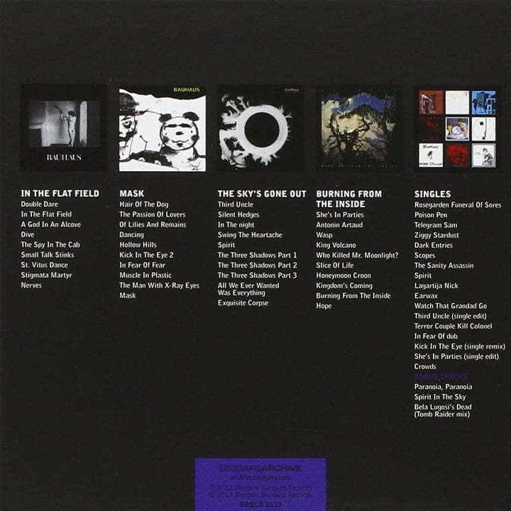 5 Albums In The Flat Field/Mask/The Skys Gone Out/Burning From The Inside/Singles - Bauhaus  [Audio CD]