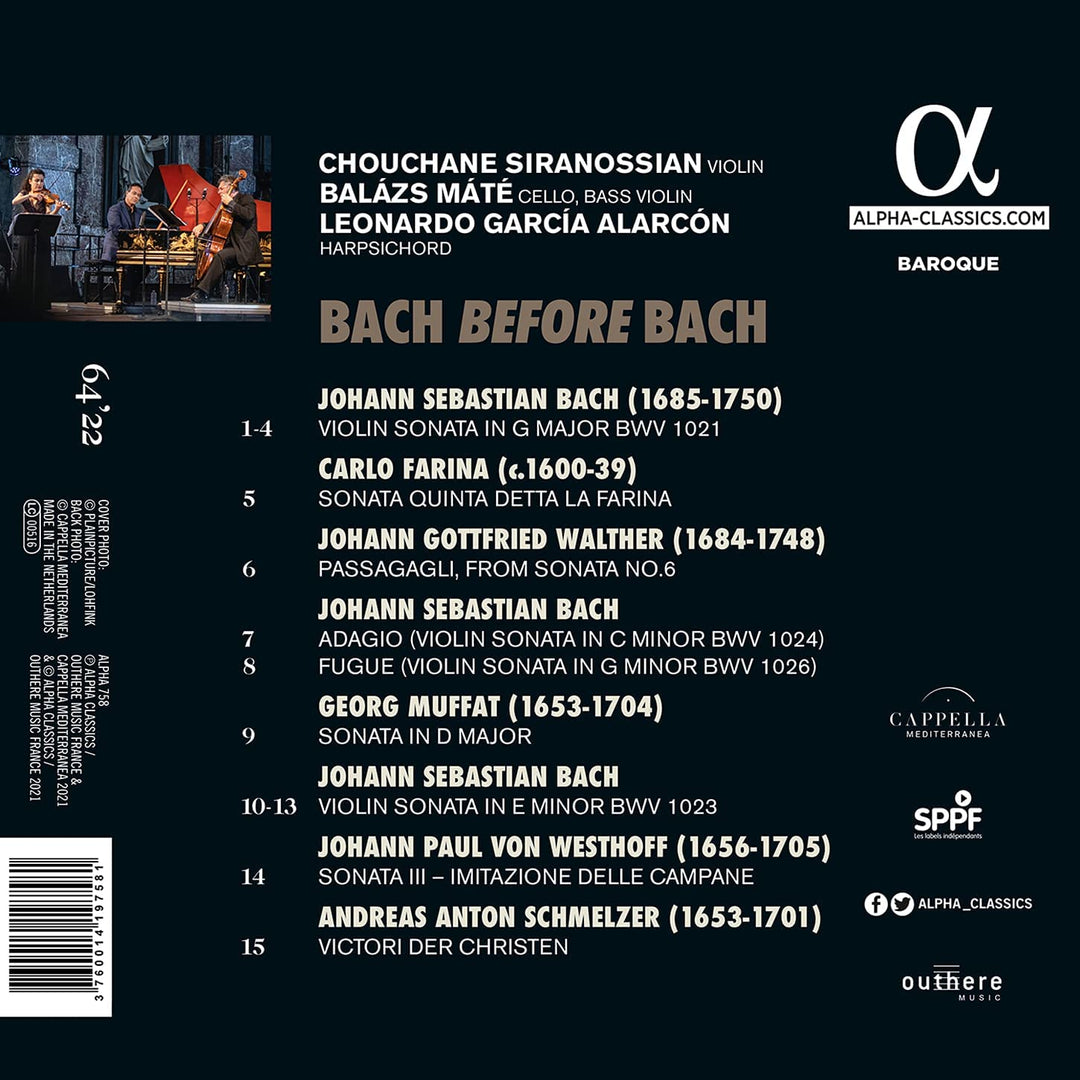 Chouchane Siranossian - Bach before Bach [Audio CD]