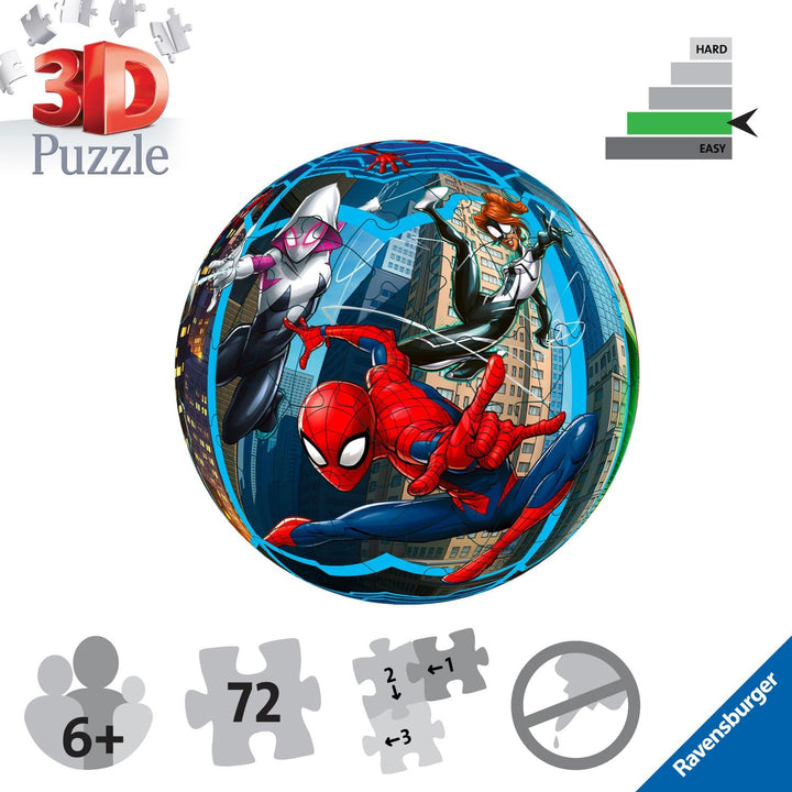 Ravensburger 11563 Marvel Spiderman 3D-Puzzle für Kinder und Erwachsene ab 6 Jahren
