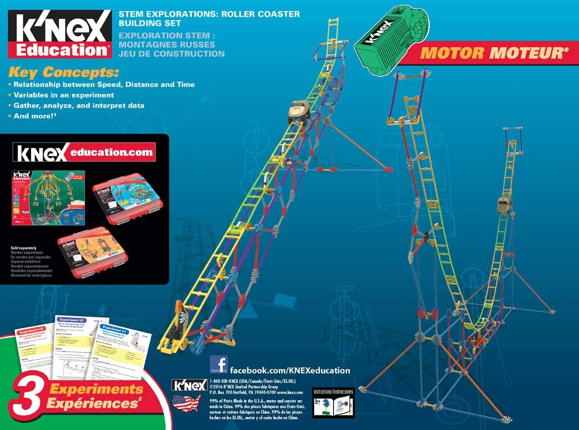 K"nex STEM Explorations Roller Coaster Building Set - Motorized Educational Playset for Ages 8+ 3