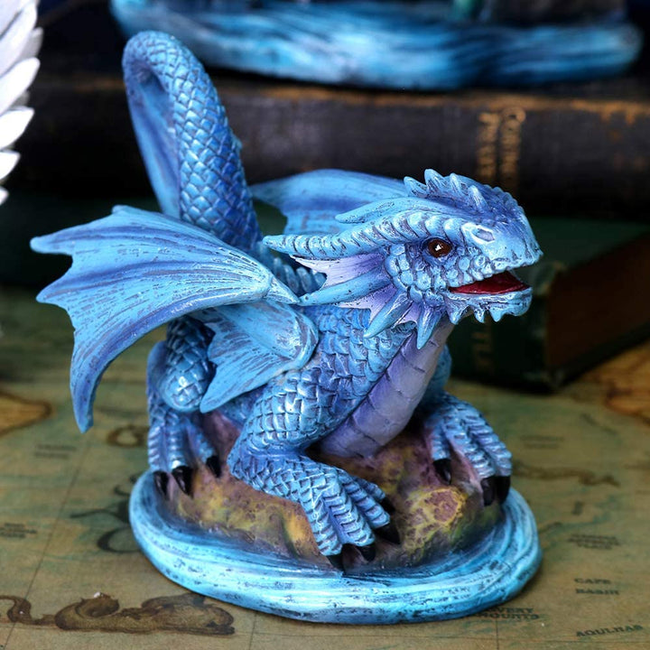 Nemesis Now Anne Stokes Age Small Water Dragon Figurine, Blue, One Size