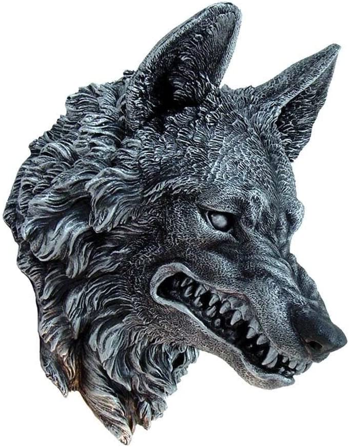 Nemesis Now Wolf Wall Plaque 30cm, Polyresin, Black