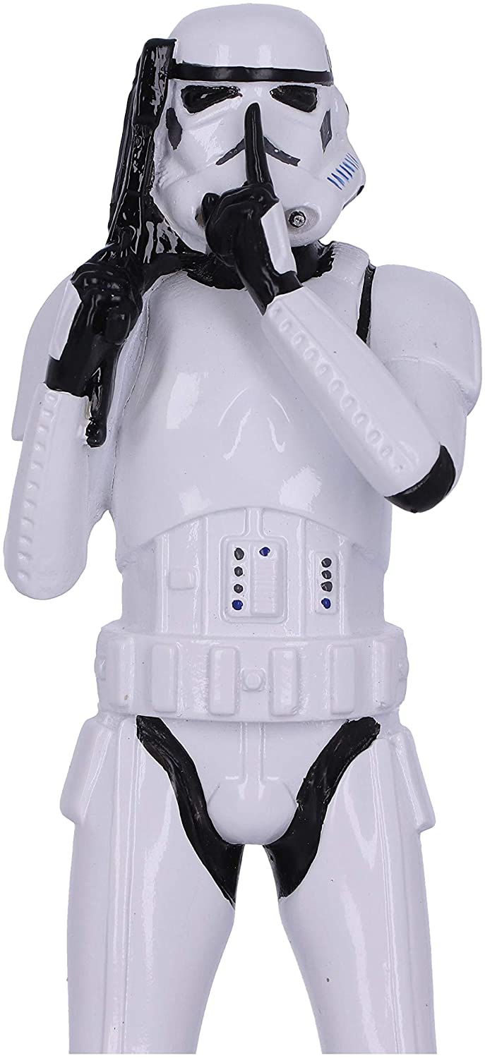 Nemesis Now Original Stormtrooper Three Wise Sci-Fi Figurines, White, 14cm