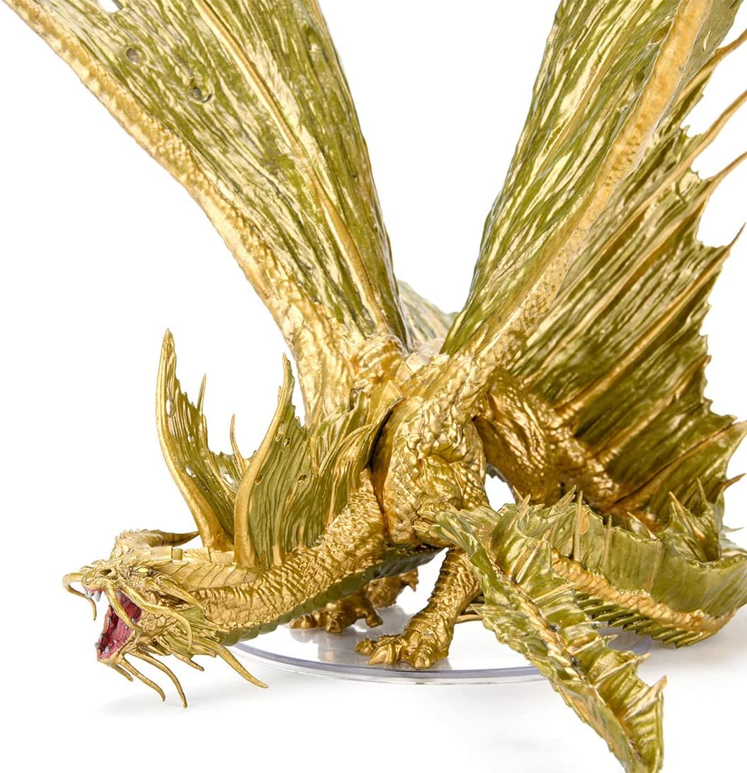 D&D: Icons of The Realms: Adult Gold Dragon Premium Figure