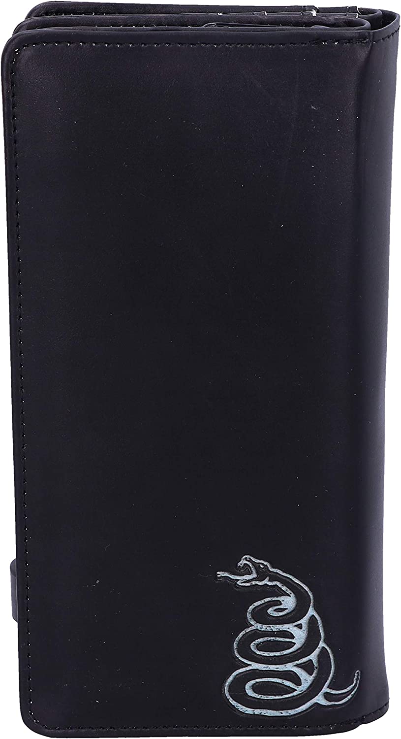 Nemesis Now Officially licensed Metallica Black Album Embossed Wallet Purse, Fau