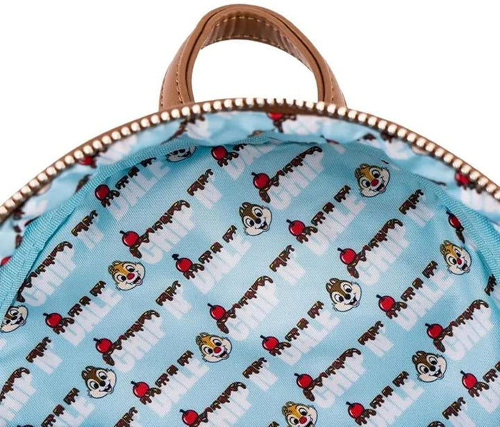 Loungefly Disney Chip and Dale Snackies All Over Print Womens Double Strap Shoul