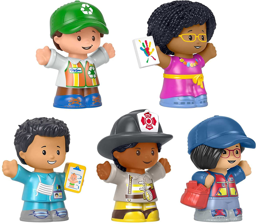 Fisher-Price Little People Community Heroes, figure set featuring 5 character fi