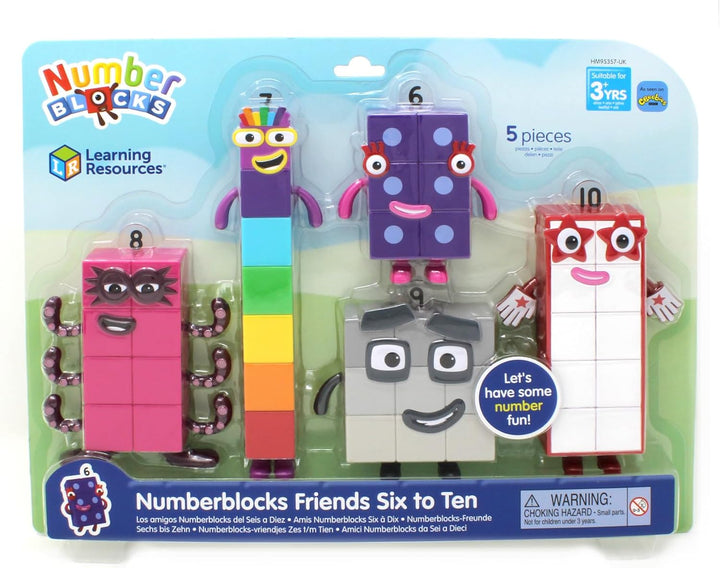 Learning Resources Numberblocks Friends Six to Ten, Play Figures, Official Colle