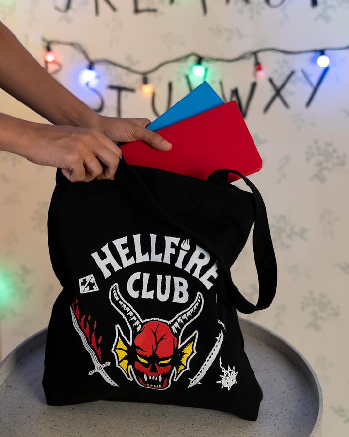 Grupo Erik Stranger Things Hellfire Club Cotton Tote Bag - Cotton Shopping Bag