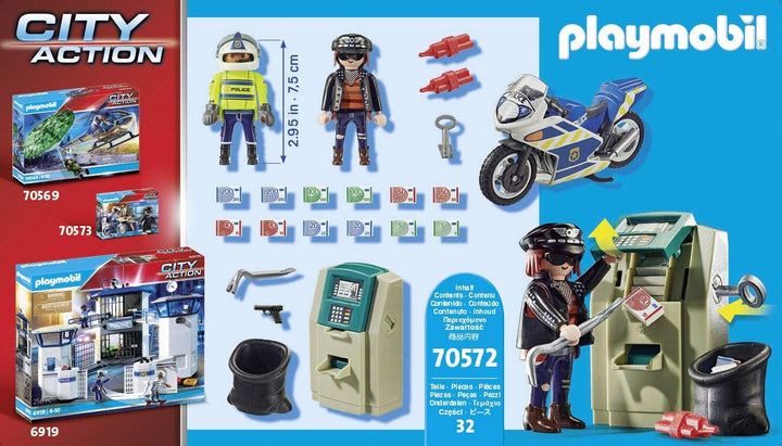 Playmobil 70572 City Action Police - Chasse au voleur de banque