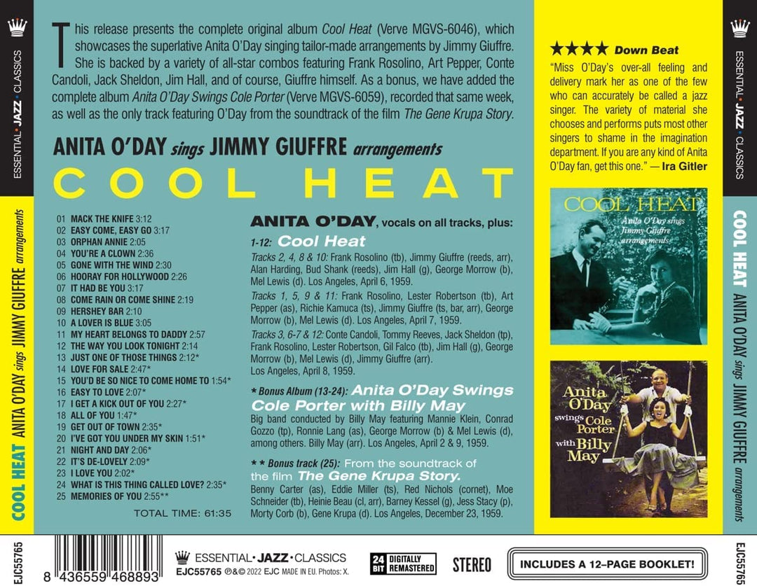 Anita O'Day & Jimmy Giuffre - Cool Heat [Audio CD]