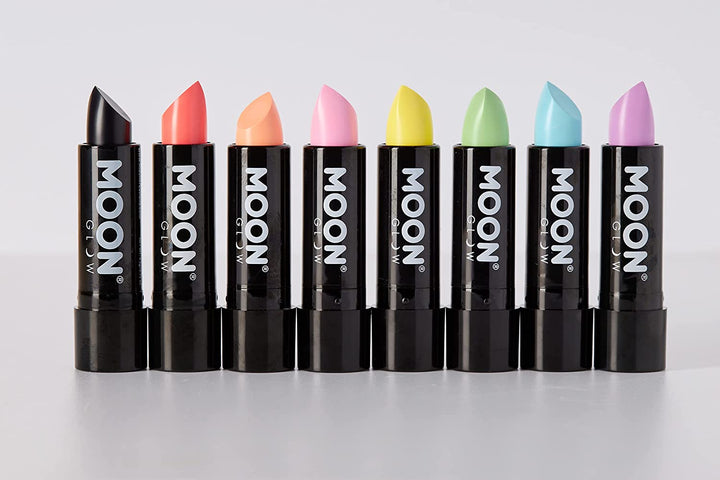 Neon UV Lipstick by Moon Glow - Pastel Blue - Bright Neon Coloured Lipstick - Glows under UV