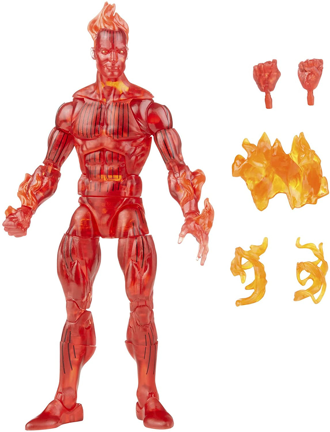 Hasbro Marvel Legends Series Retro Fantastic Four The Human Torch 6-inch Action