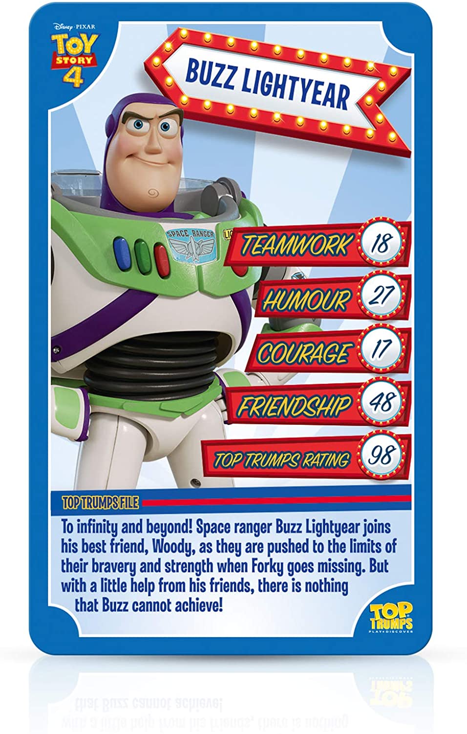 Toy Story 4 Top Trumps Card Game