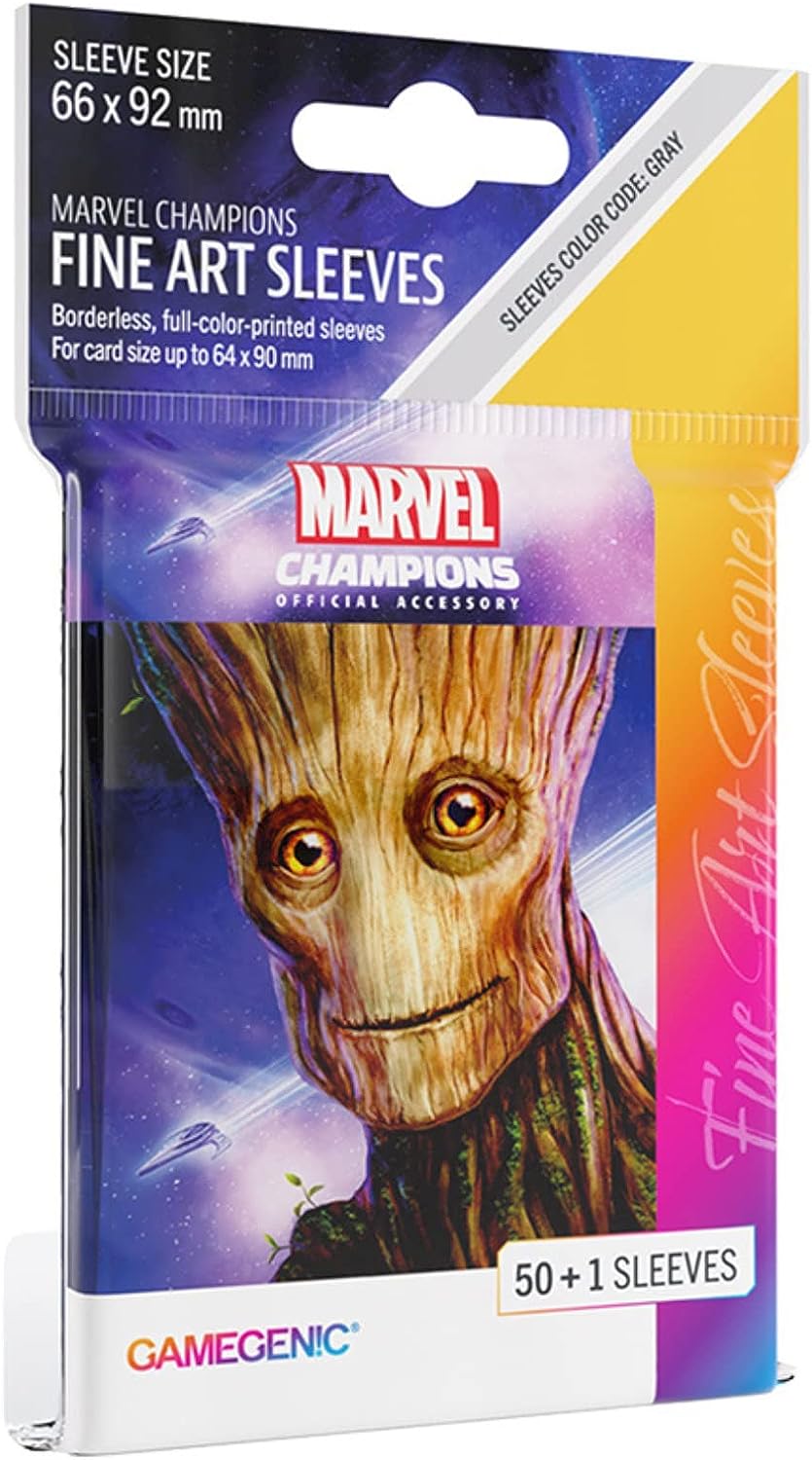 Gamegenic Marvel Champions The Card Game Official Groot Fine Art Sleeves