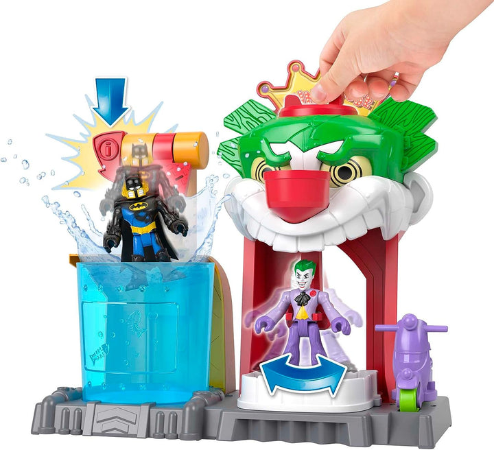 Imaginext DC Super Friends Batman Toy The Joker Funhouse Spielset Farbwechsler