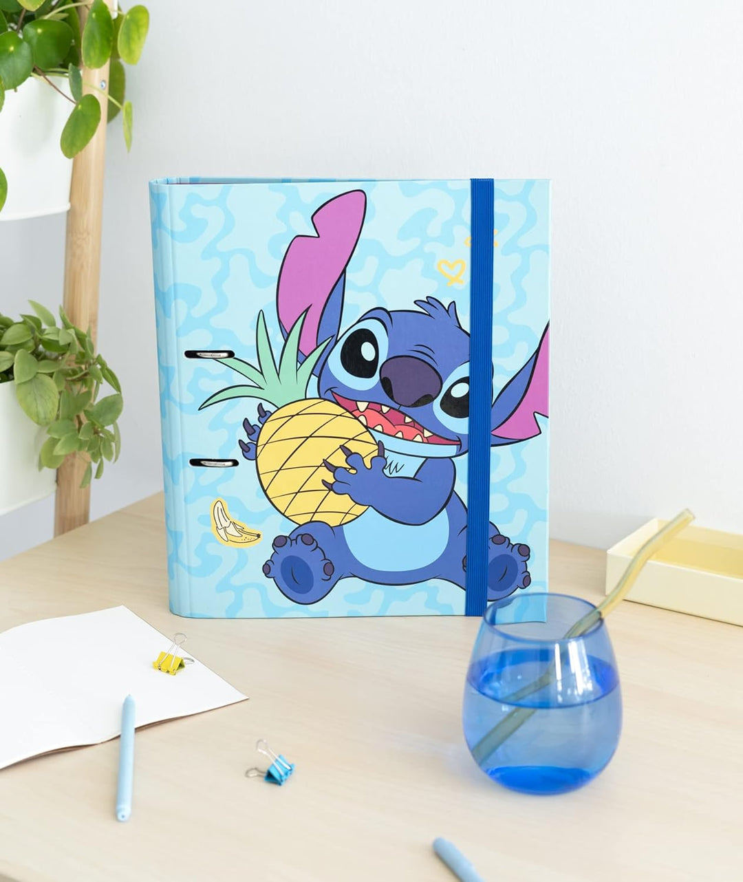 Disney Stitch Tropical 2 Ring Binder | Premium A4 Folders Ring Binder