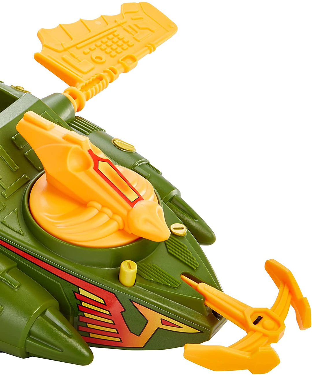 Masters of the Universe Origins Wind Raider-Fahrzeug mit Abschlepphaken, einziehbarem Kabel und Ausstellungsständer zum Spielen und Präsentieren von MOTU-Geschichten, Geschenk für Kinder ab 6 Jahren