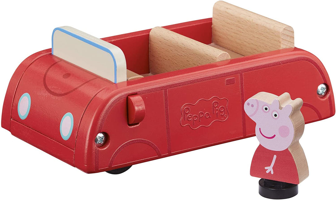 Peppa Pig 07208 Voiture rouge en bois