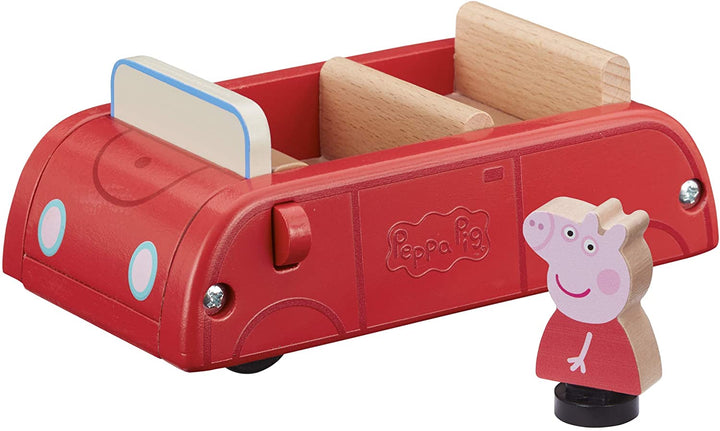 Peppa Pig 07208 Voiture rouge en bois