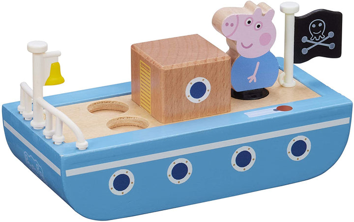 Peppa Pig 07209 Bateau en bois, multicolore
