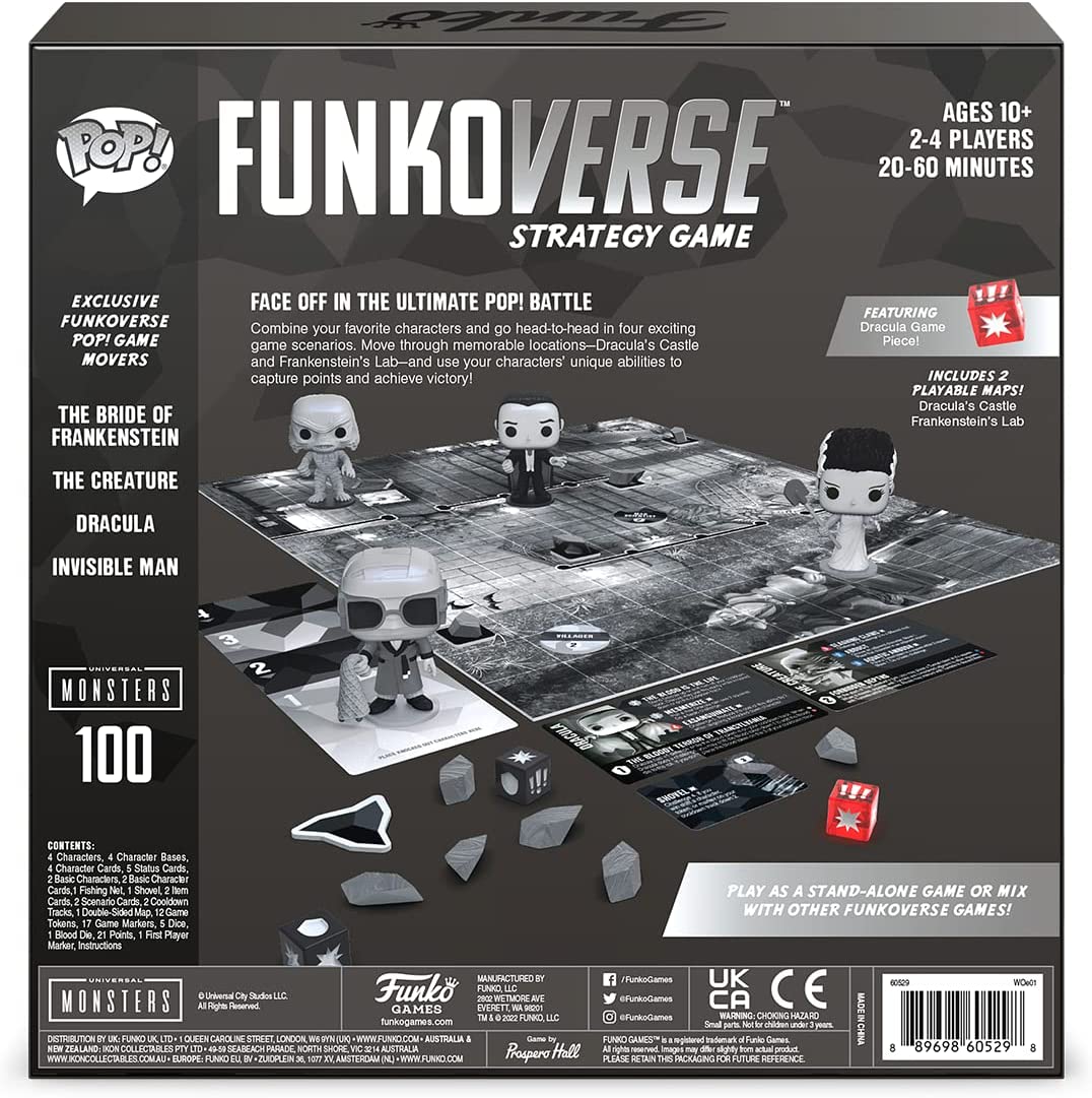 Funko Funkoverse Universal Monsters 4-Pack Strategy Game 3