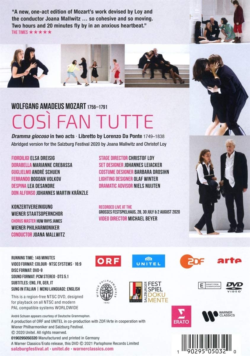 Mozart: Cosi fan tutte [2021] [DVD]