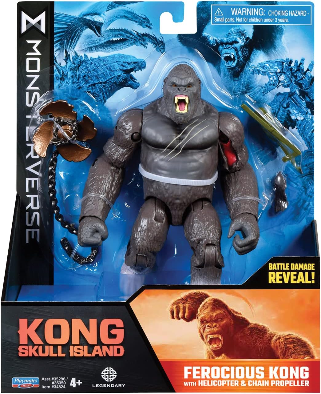 MonsterVerse Kong Skull Island 6 Inch Movie Collectable Ferocious Kong Highly Detailed and Articulated Action Figure