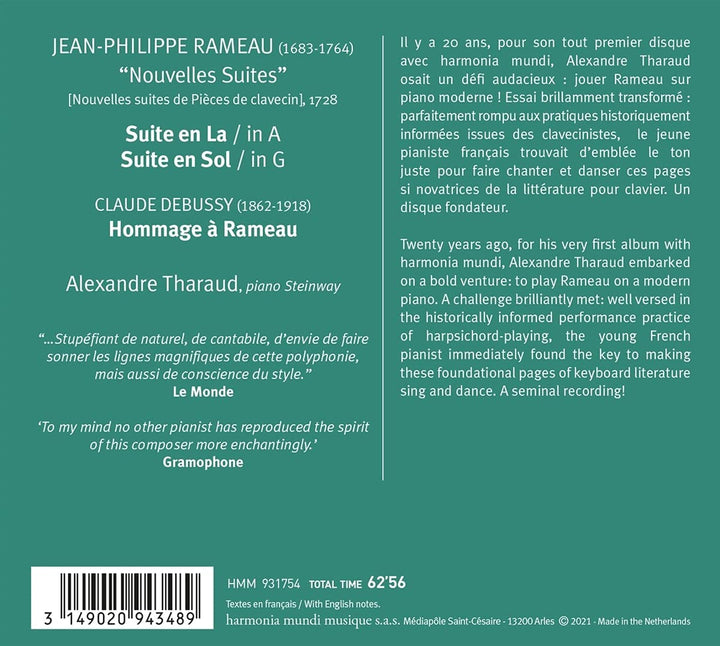 Alexandre Tharaud - Alexandre Tharaud: Rameau [Audio CD]