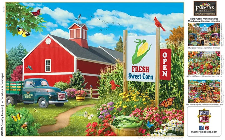 MasterPieces 750 Piece Jigsaw Puzzle for Adult, Family, Or Kids - Country Heaven