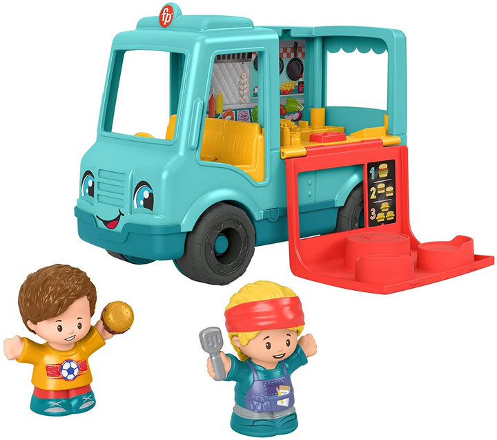 Fisher-Price GYF65 Little People Serve It Up Burger Truck, Multicolor, 17.8 cm*2