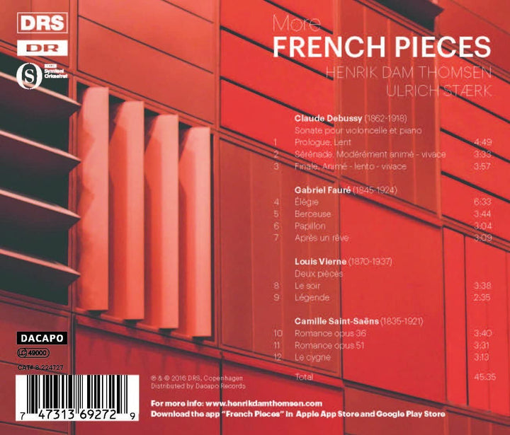 More French Pieces [Henrik Dam Thomsen; Ulrich Staerk] [DACAPO: 8224727] [Audio CD]