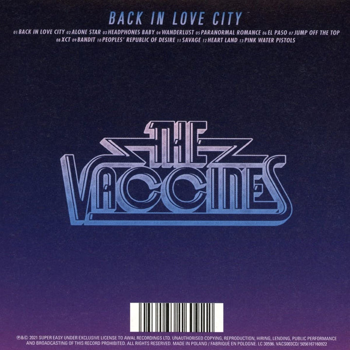 The Vaccines - Back In Love Cityexplicit_lyrics [Audio CD]