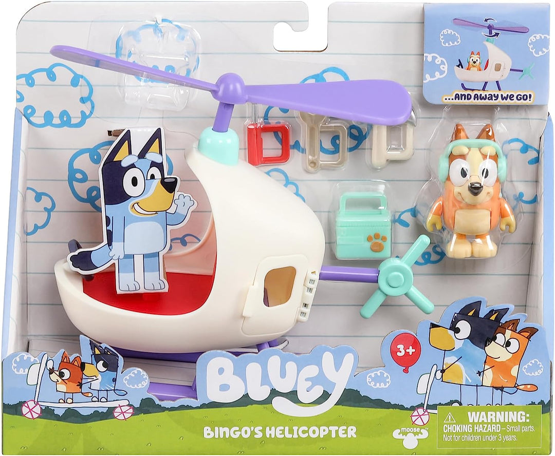 Bluey 17560 Vehicle & Figure BINGO'S Helicopter,Small