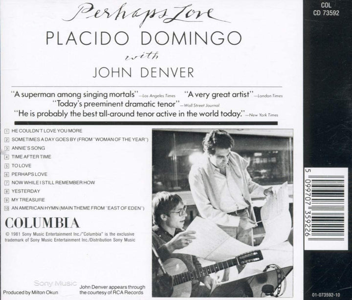 Perhaps Love - Placido Domingo [Audio CD]