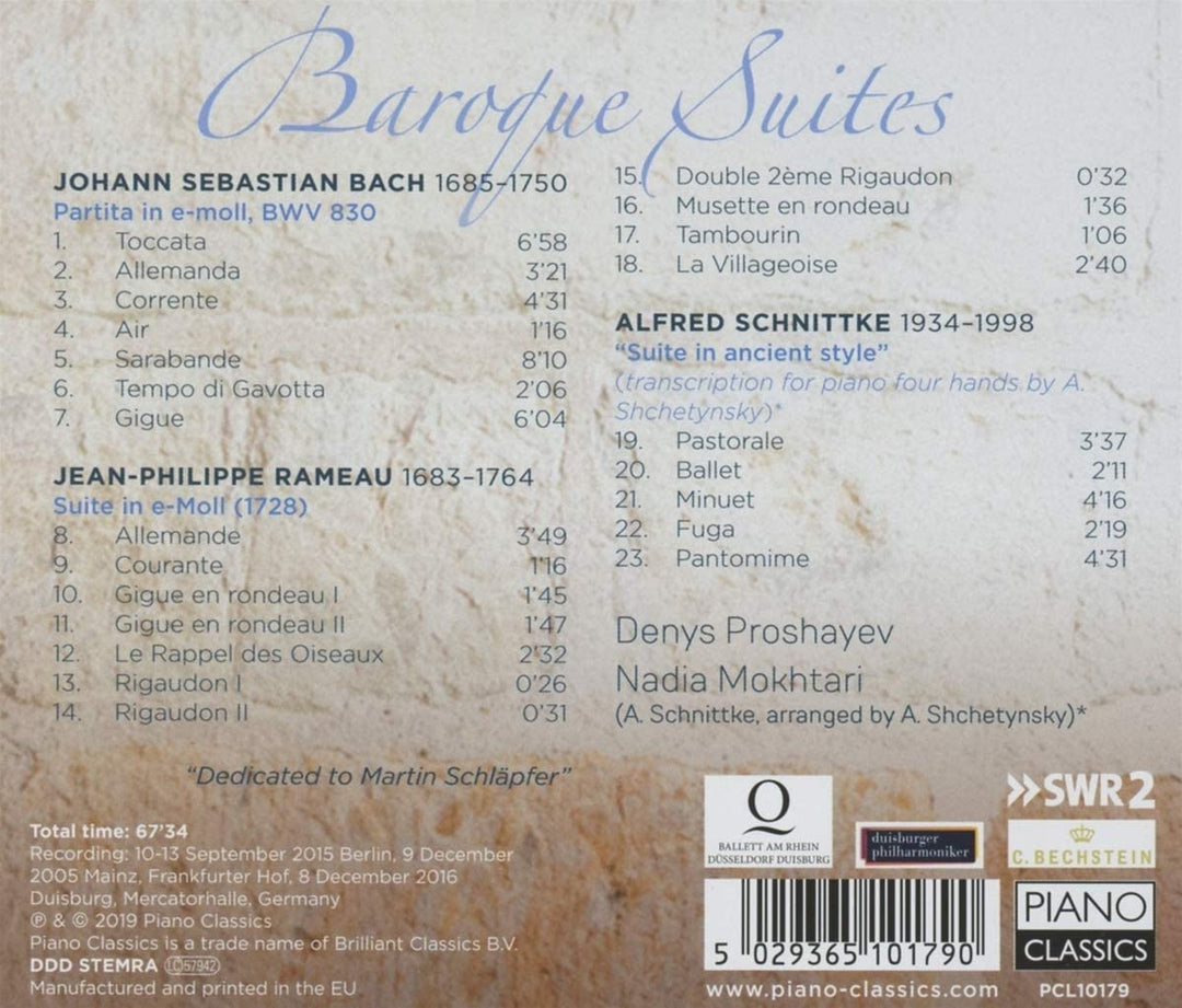 Baroque Suites [Audio CD]